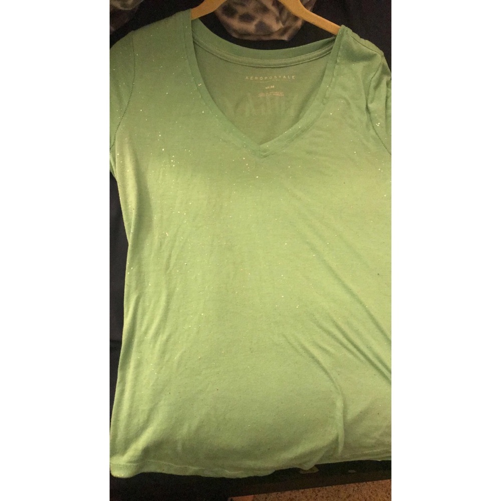 Teal sparkly shirt